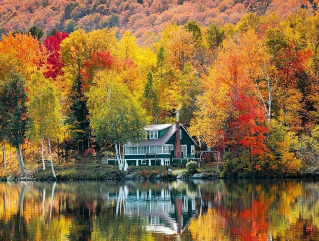 14. Vermont, ABD'deki sonbahar yansımaları