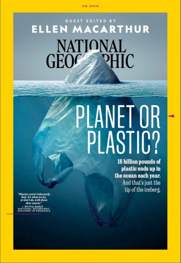 İngiltere'de yayınlanmakta olan National Geographic dergisi, geçtiğimiz aylarda plastik kirliliğini işledi.